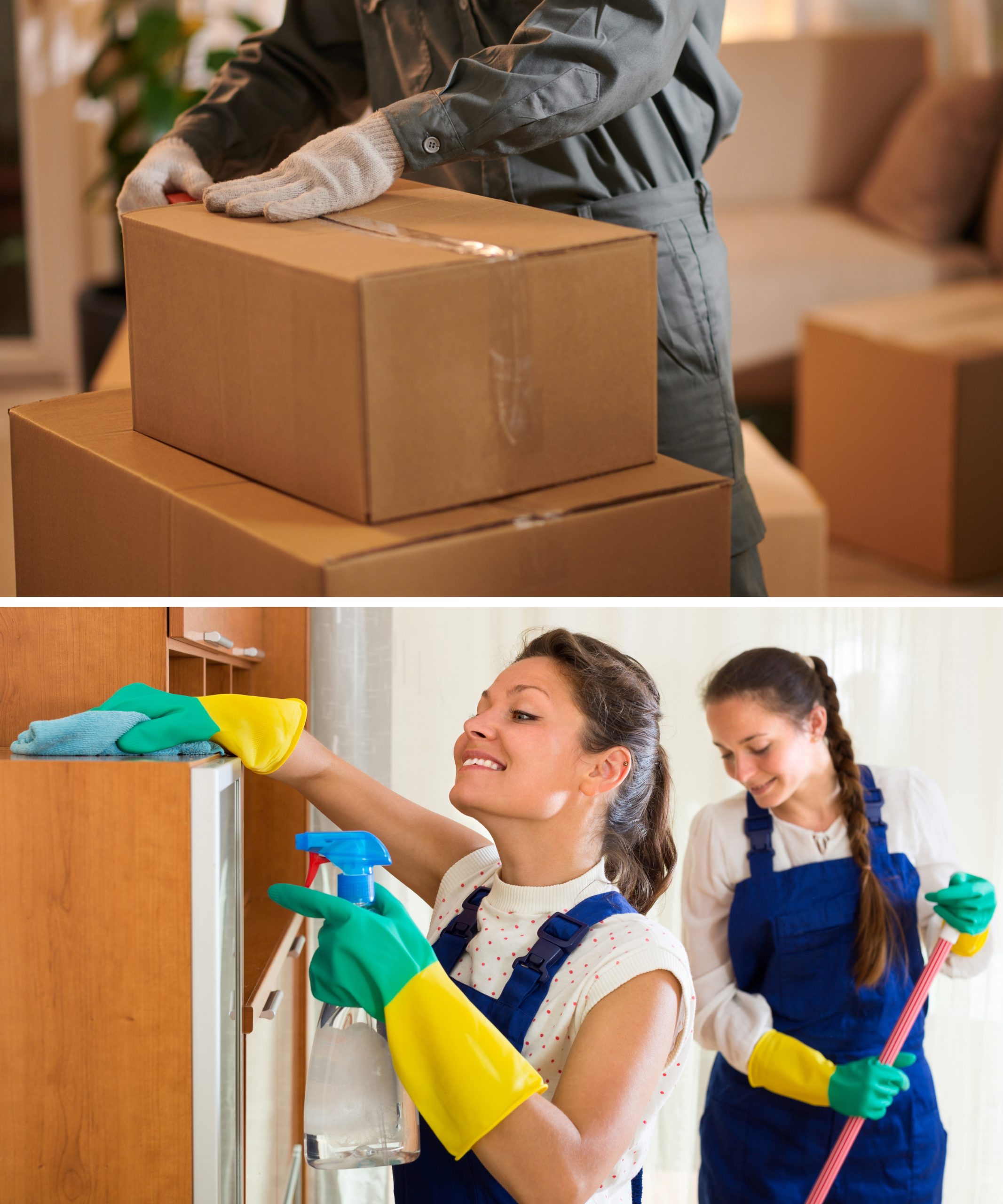 Professional Moving and Cleaning Services in Delaware County and Philadelphia - Packing Boxes and Home Cleaning