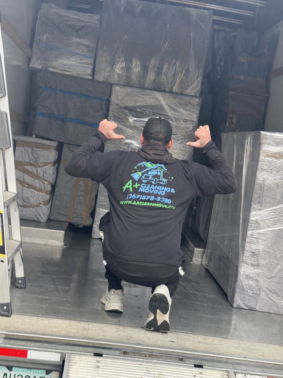 Professional movers preparing a home for a stress-free move in PA NJ and DE