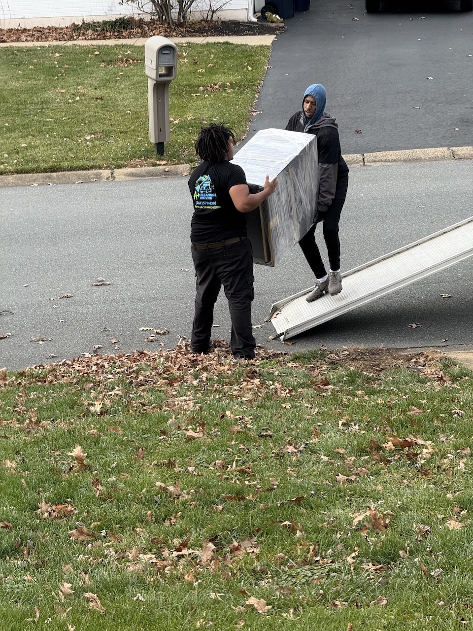 Moving boxes and packing supplies organized for an efficient home move